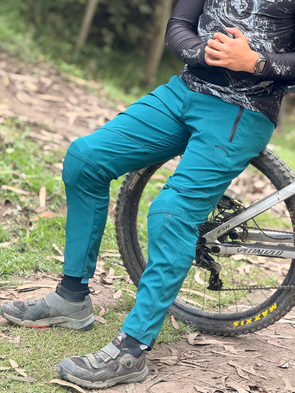 Pantalón soft verde petróleo